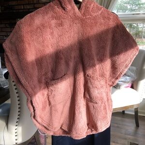 Joyfolie Pink Fuzzy Cape for Kids